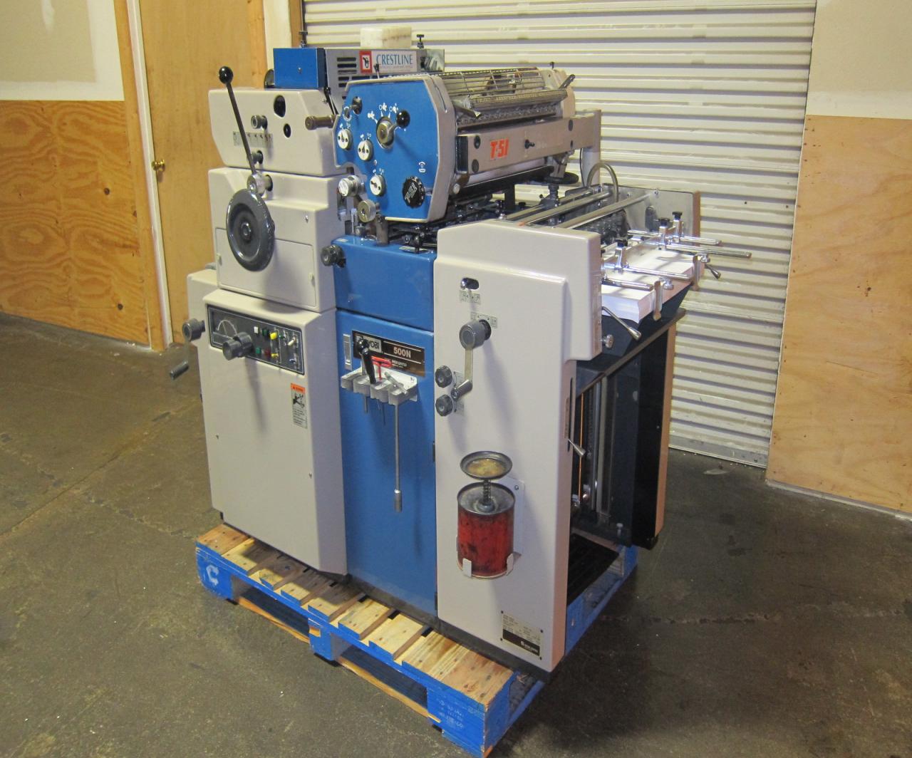 Lot 9 Ryobi 500N Two Color Printing Press WireBids