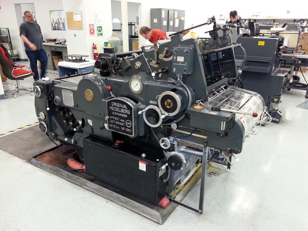 Lot 12 Heidelberg KORD 64 Printing Press 18" x 25 1/4" WireBids