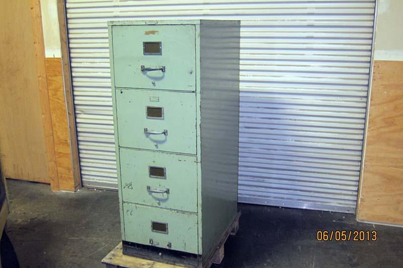 Lot 100 Remington Rand Safety 4 Drawer File WireBids