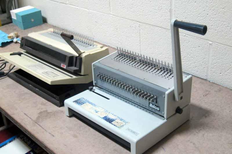 Lot 62 GBC 460KM Binding Machine and Ibico Kombo Punch WireBids