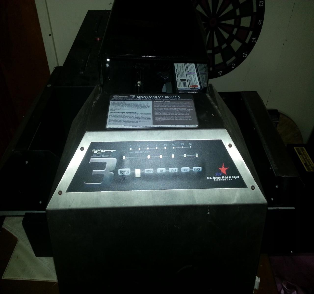 Lot 39 Fast TJet 3 DTG 12" x 12" Direct to Garment Printer with