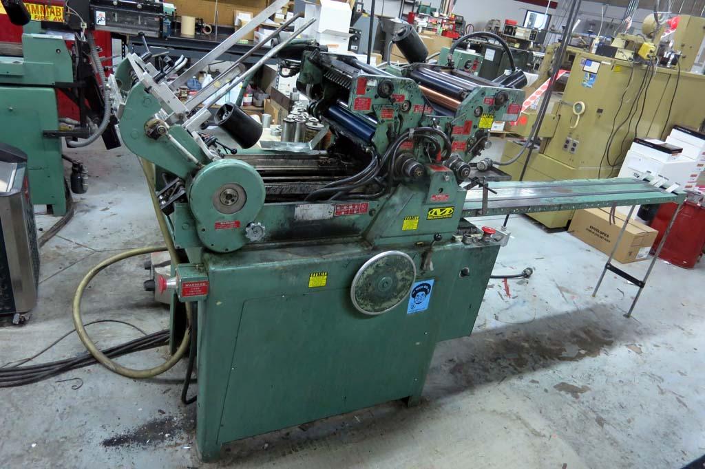 Lot 28 Halm JET Two Color Perfecting Envelope Printing Press w/ Vacuum Pump WireBids