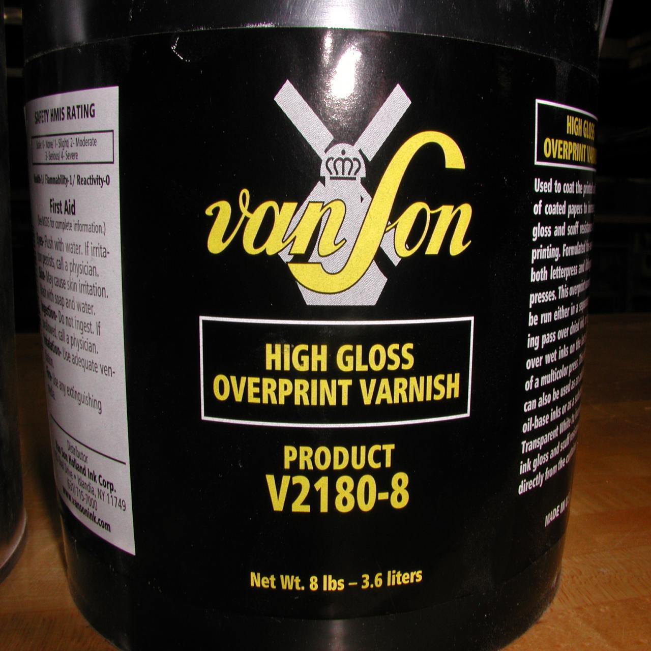 Lot 88 10 cans Various Offset Overprint Varnish, Most Unopened WireBids