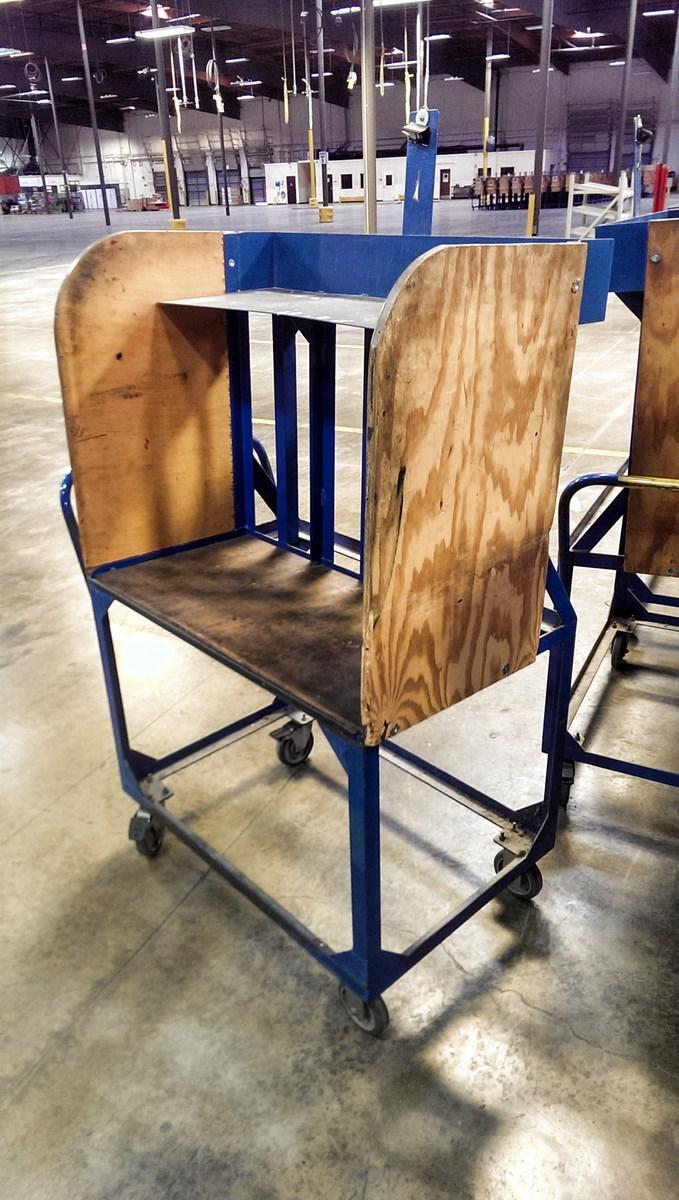 Lot 38 Triside Rolling Paper Cart WireBids