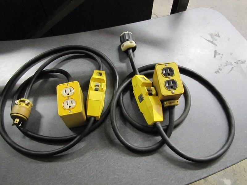 Lot 89 Power First GFCI Protected InLine Electrical Extension Cords