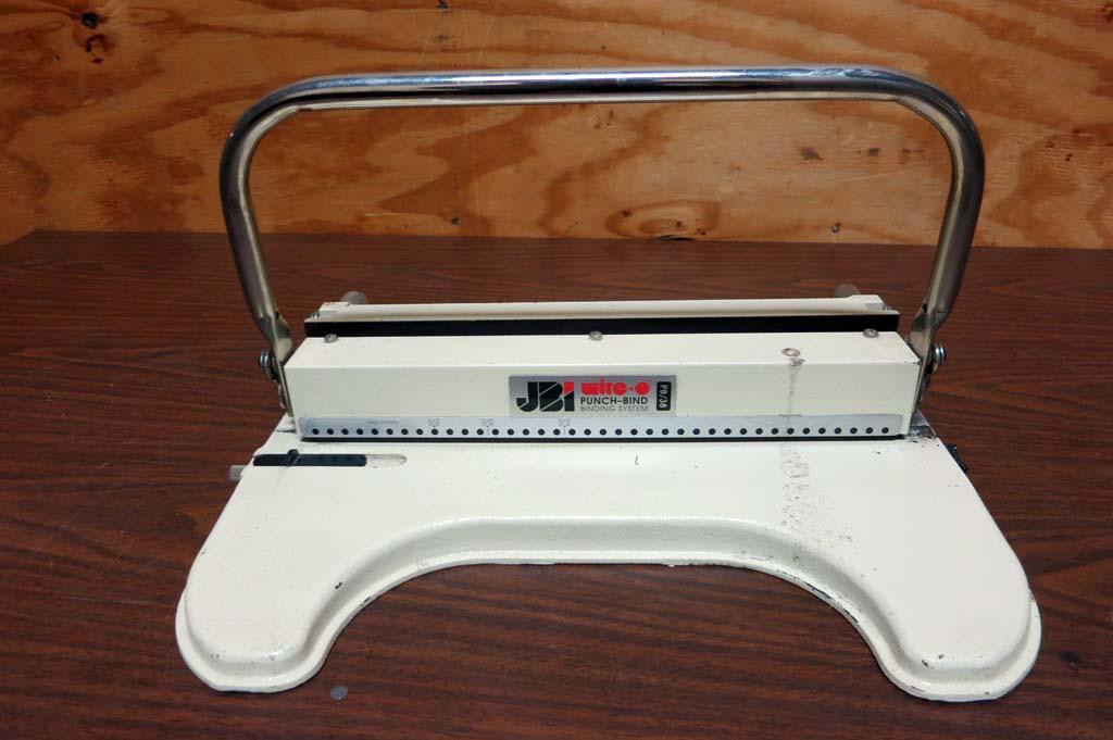 Lot 106 JBI WireO PunchBind Binding System PB/38 WireBids