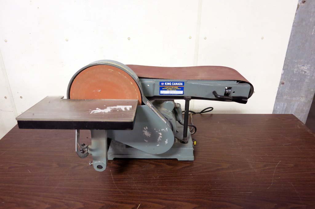 Lot 5 King Canada 6" x 48" Belt & 9" Disc Sander WireBids