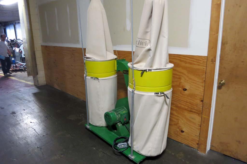 Lot 17 Woodtek 2 HP Dual Bag 220 V Dust Collector WireBids