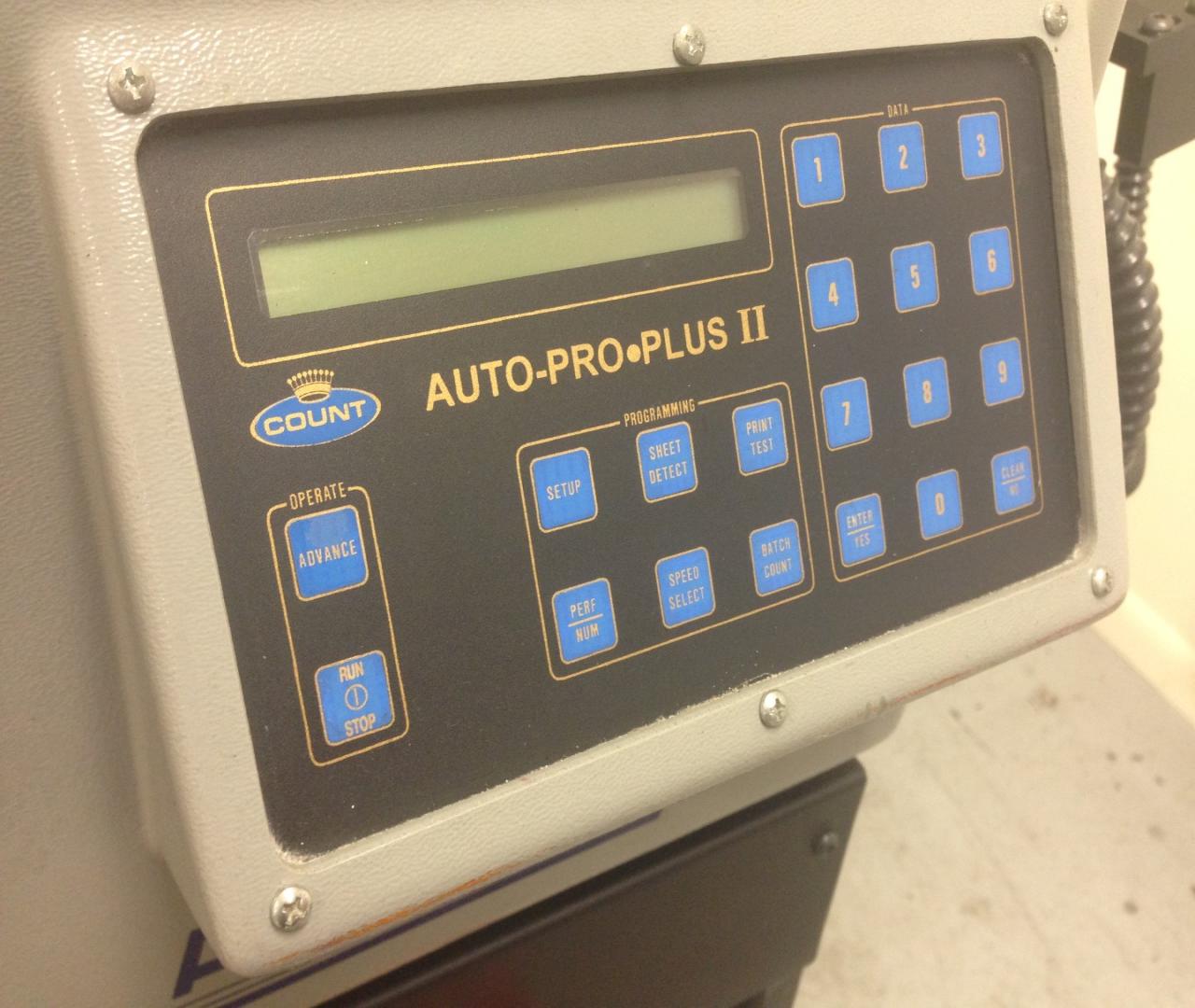 Lot 25 Count Auto Pro Plus II Air Feed Numbering, Scoring