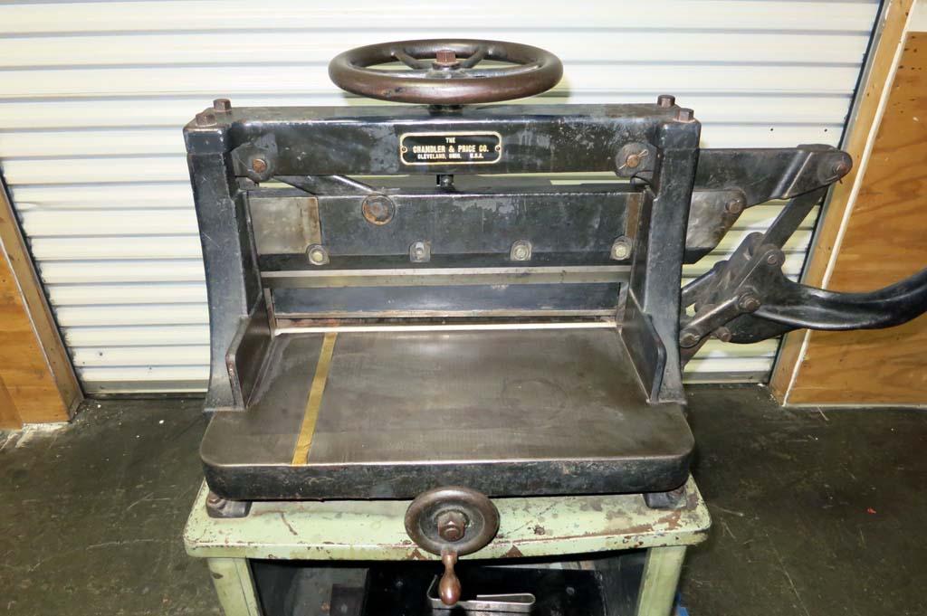 Lot 49 Chandler and Price Lever Paper Cutter WireBids