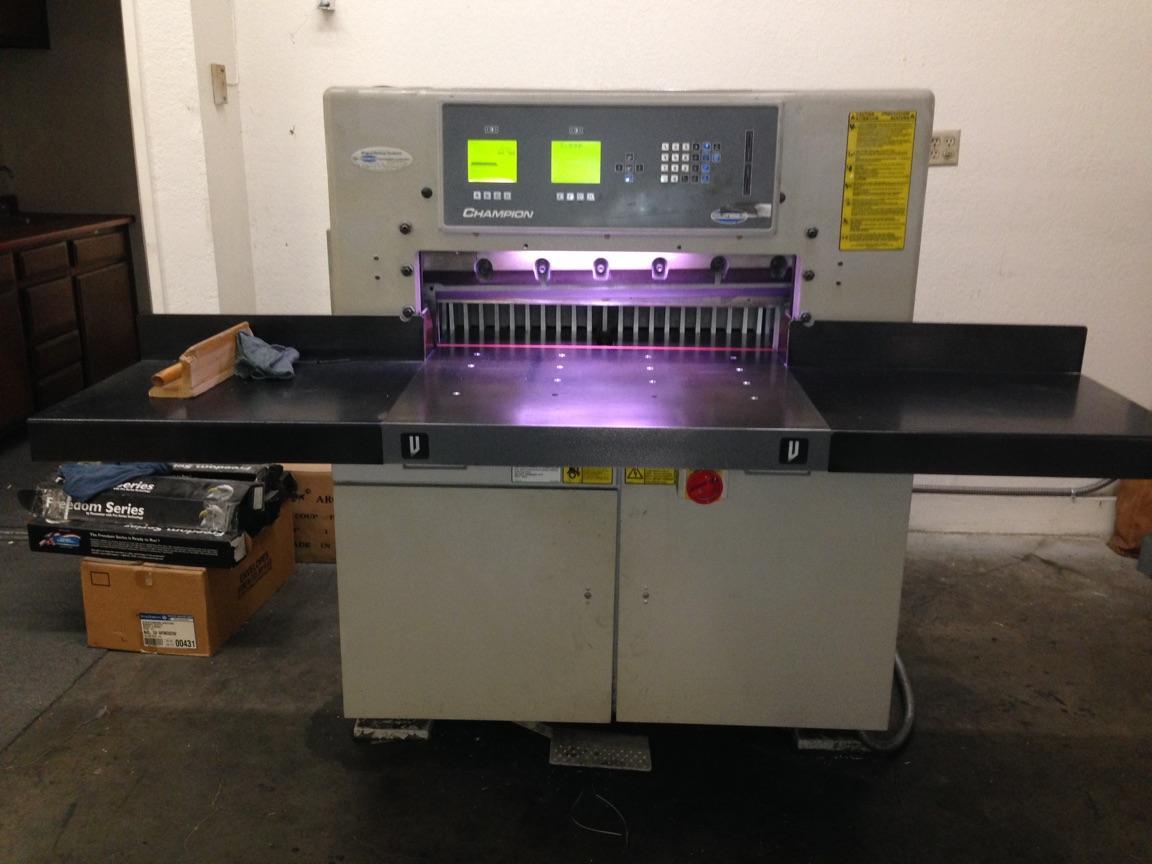 Lot 5 Challenge Champion 305 XG 30.5" Hydraulic Paper Cutter WireBids