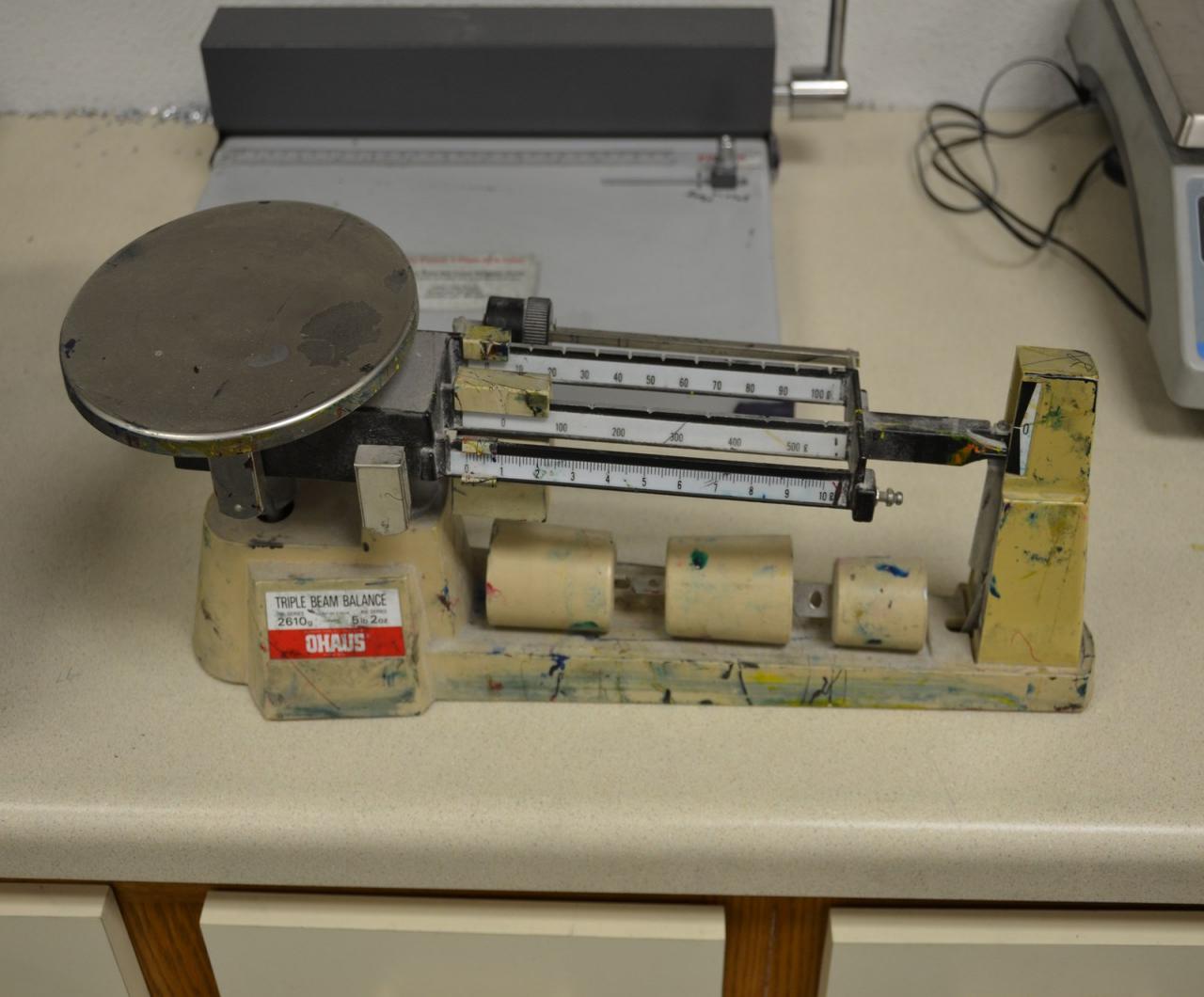 Lot 76 Ohaus 700/800 Triple Beam Balance Ink Scale WireBids