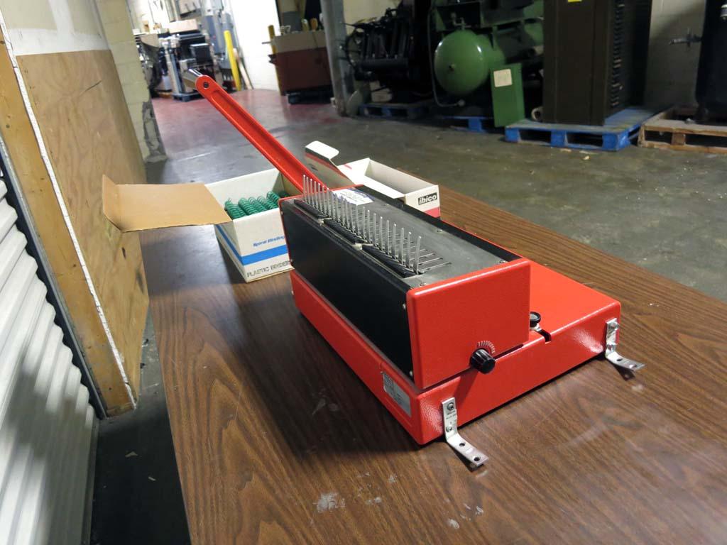 Lot 104 Ibico A4PB Manual Plastic Comb Binding Machine Binder WireBids
