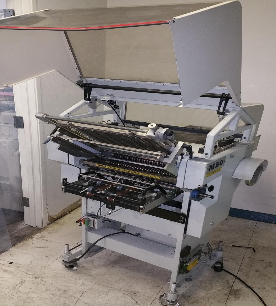 Lot 21 MBO B26115/4 Inserter Paper Folder Accumulator WireBids