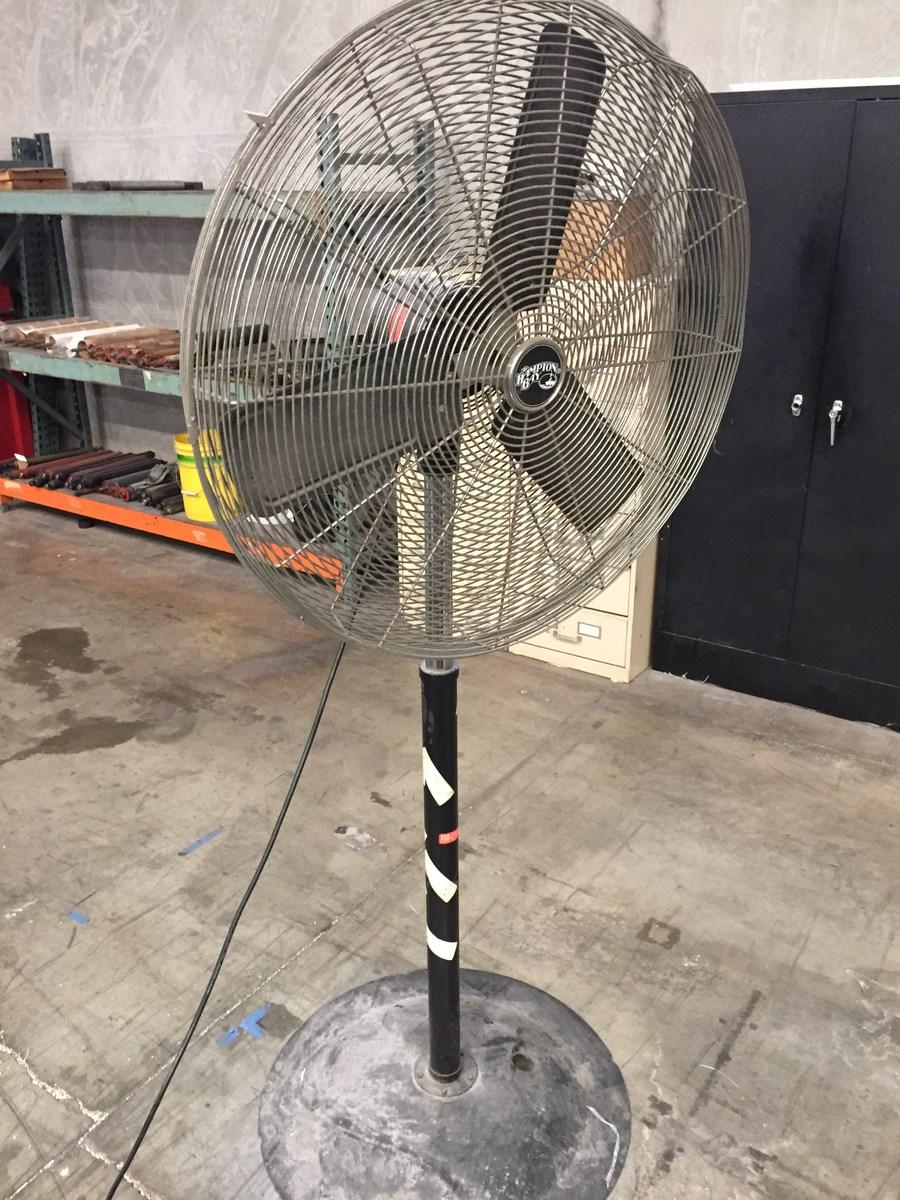Lot 24 Industrial Heavy Duty High Velocity Pedestal Shop Fan WireBids