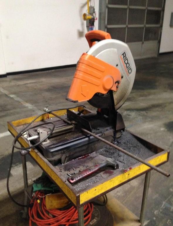 Lot 55 Ridgid Model CN14500 Electric Chop Saw and Abrasive Cutoff