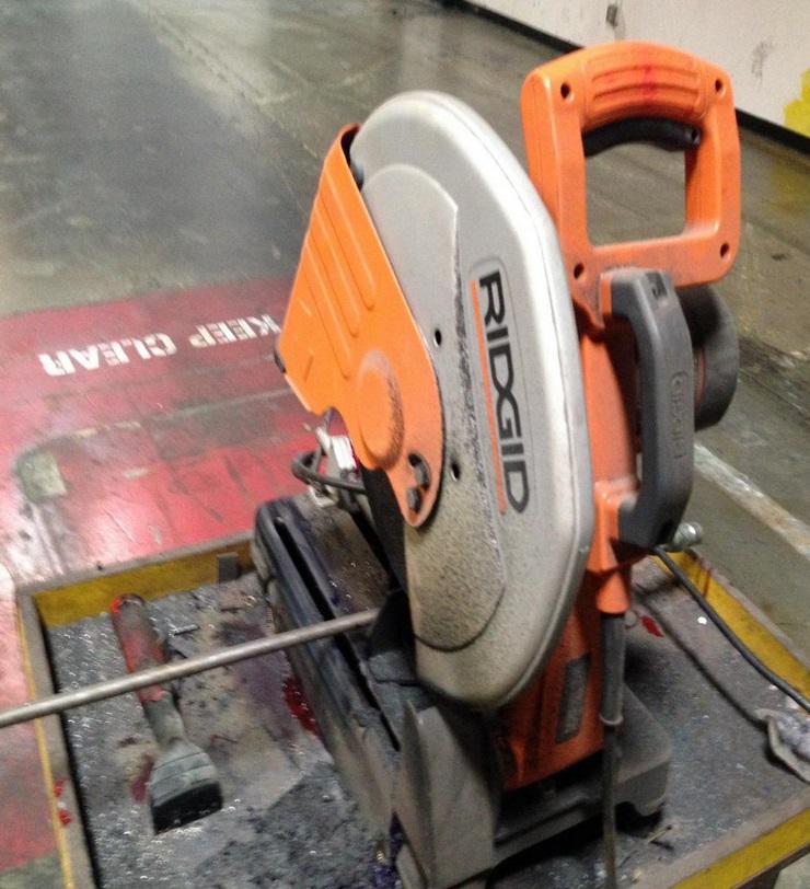 Lot 55 Ridgid Model CN14500 Electric Chop Saw and Abrasive Cutoff