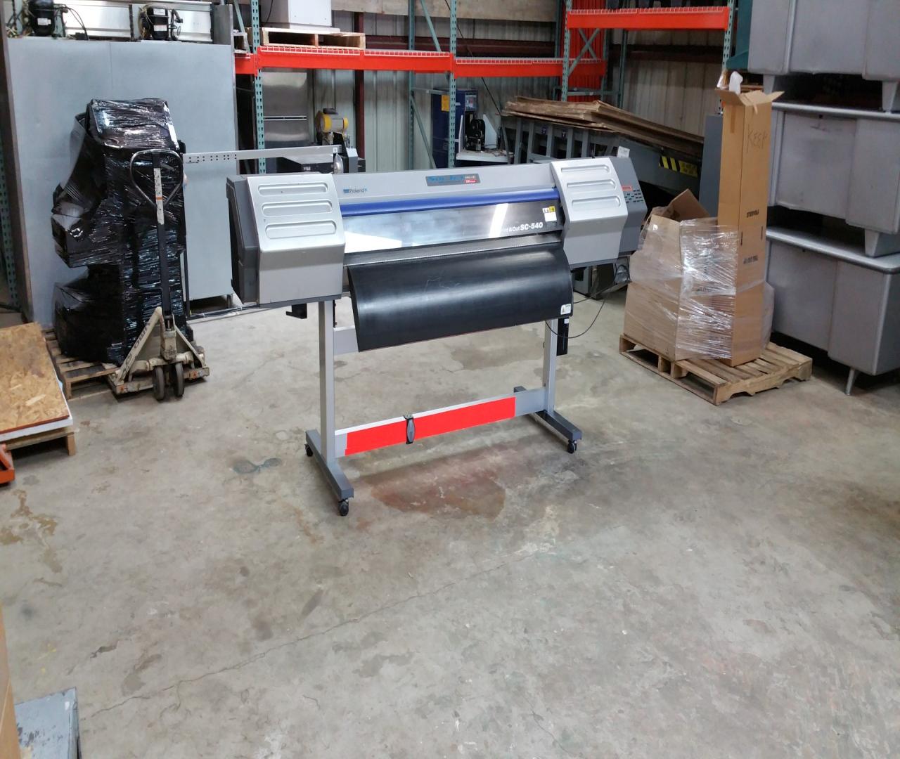 Lot 2 Roland SC540 54" Large Format Solvent (Outdoor) Printer and