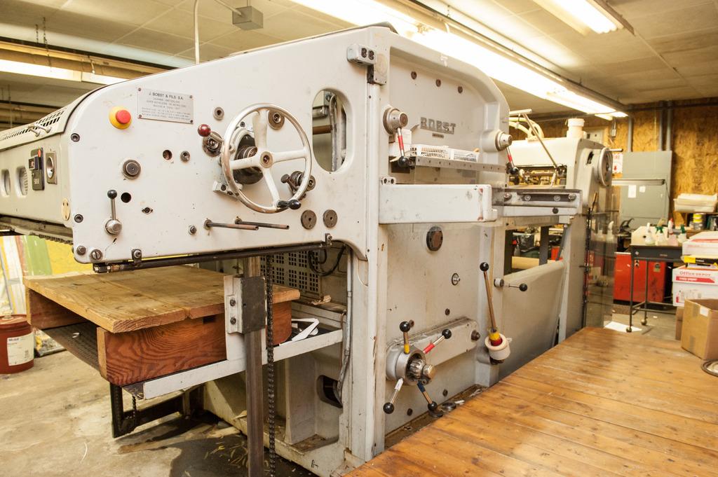 Lot 10 Bobst Superplaten SP1080 E Die Cutting Machine WireBids