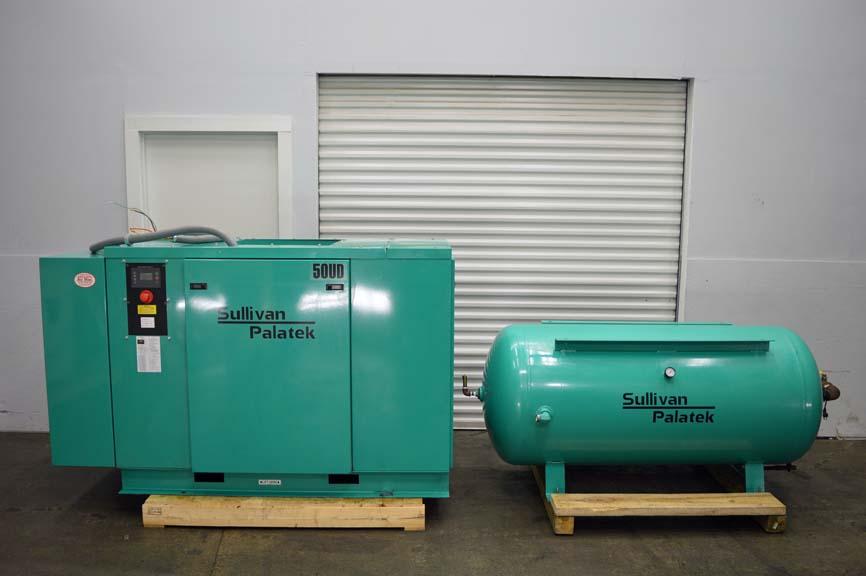 Lot 8 2007 Sullivan Palatek UD Series 50 HP Rotary Screw Air