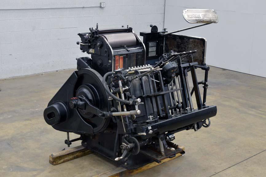 Lot 68 Heidelberg Windmill 10" x 15" Blackball Letterpress WireBids
