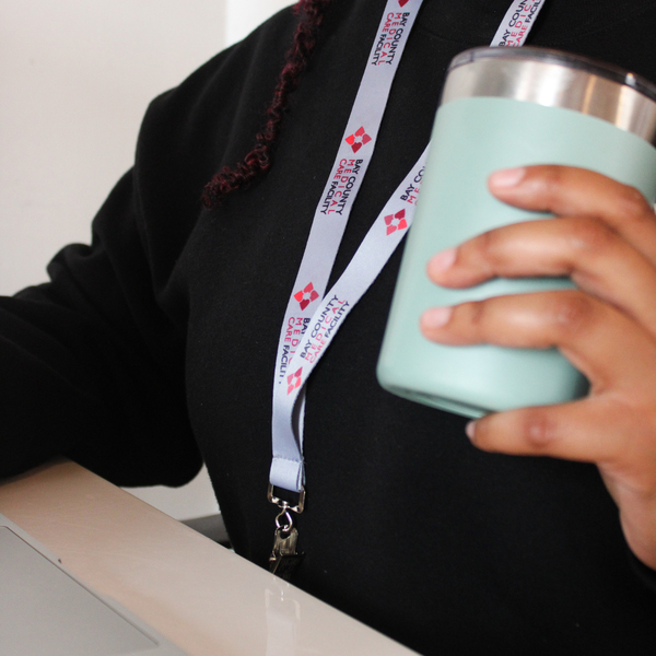 Dye Sublimation Print Polyester Lanyards With Bulldog Clip