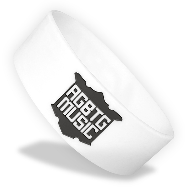 One Inch Wide Custom Silicone Wristbands