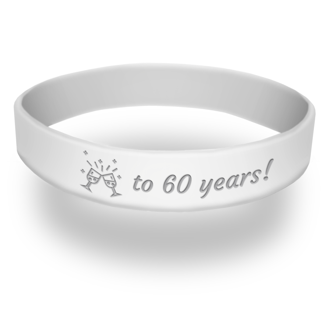 60 Year Anniversary Celebration Wristband Celebration Wristbands