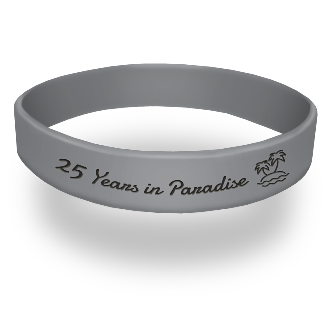 25 Year Anniversary Celebration Wristband  Celebration Wristbands