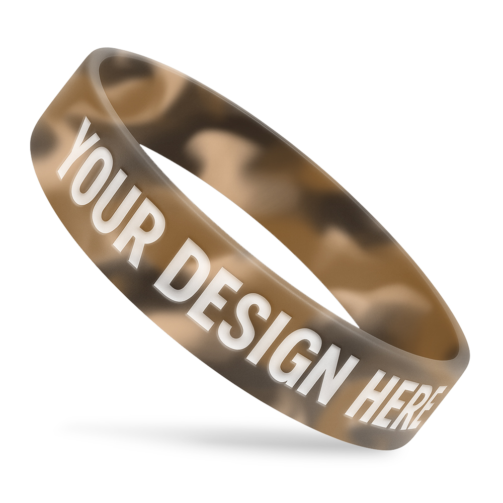 Custom Silicone Wristbands Three Quarter Inches Wide