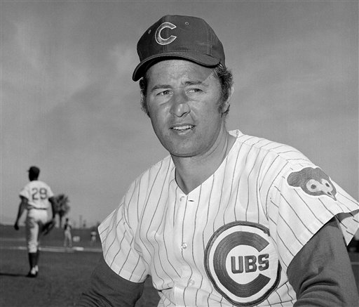 Soon-to-be Baseball Hall of Fame inductee Ron Santo in 1971. (AP/Robert H. Houston)