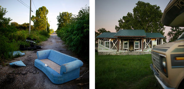 Ten years after Katrina and the flooding that followed, streets in the Lower Ninth Ward are still desolate. (David Gilkey/NPR)