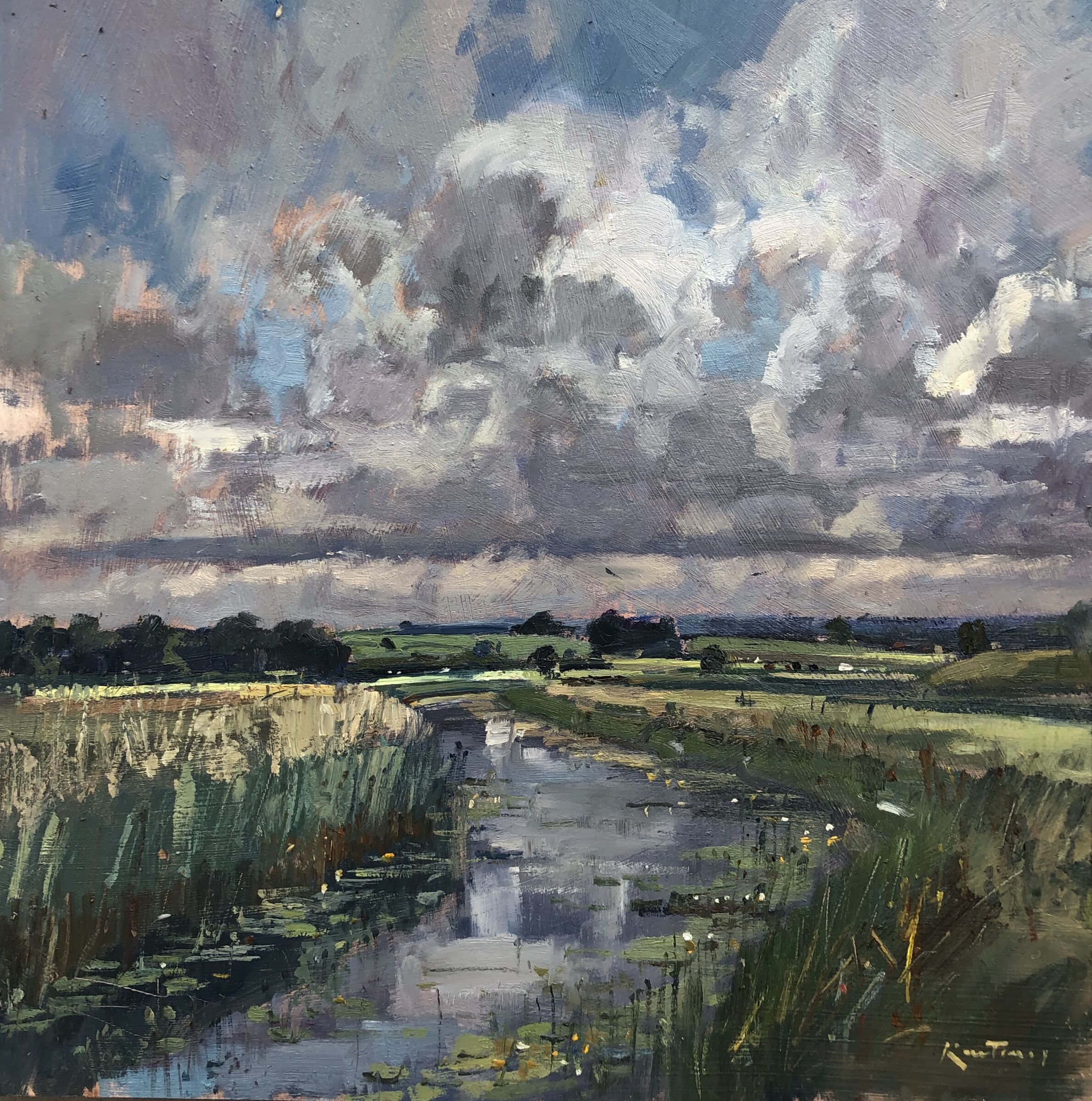 On the Otter Channel - Oil on board