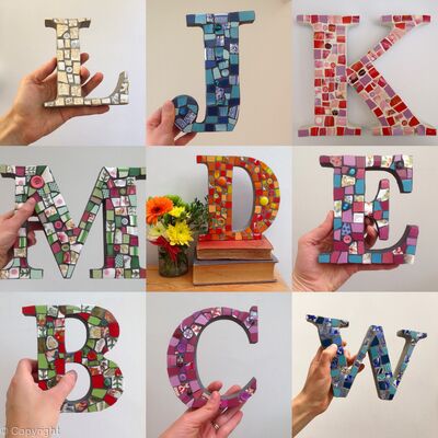 Caroline Budden Lunamoon Mosaic Letters