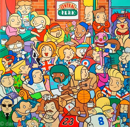 The One With All The 90s references (My Art Will Go On) - Acrylic On Canvas