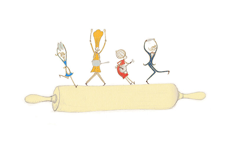 Rocking and rolling Giclee print