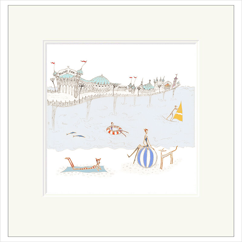 Brighton Beach Giclee Print