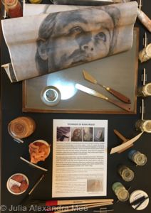 Scottish National Gallery - Artists At Work - Collective Exhibition 2018 - Julia Alexandra Mee - Selection of Fresco Pigments and Materials Scottish National Gallery - Artists At Work - Collective Exhibition 2018 - Julia Alexandra Mee - Selection of Fresco Pigments and Materials