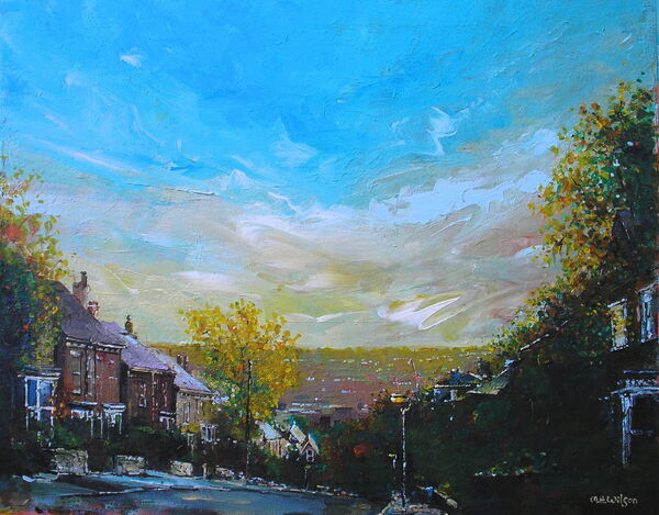 Conduit Road (Dawn Autumn Sky over Sheffield) Acrylic