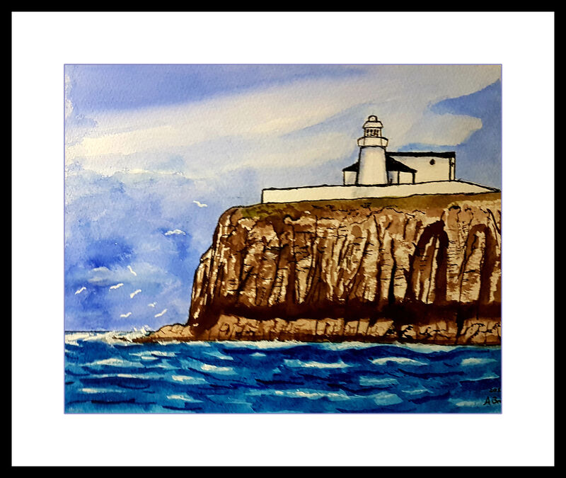 Inner Farne Lighthouse 45-00 - Ink