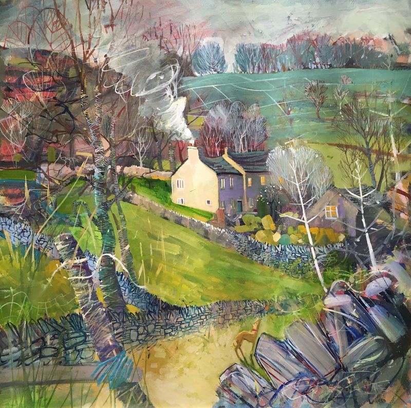 Derbyshire open winning painting Oil on canvas