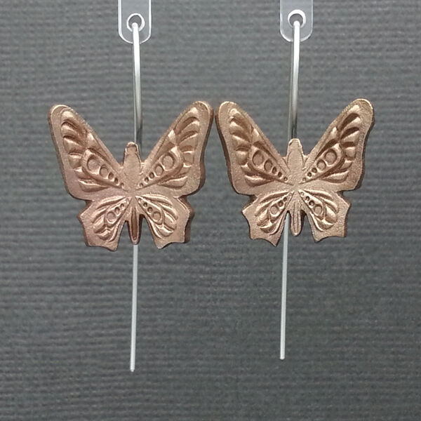 Bronze Butterfly Earrings Bronze, sterling silver