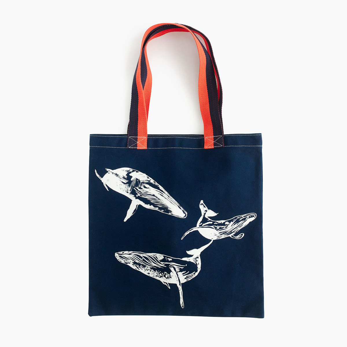 limited-edition J.Crew whales tote bag