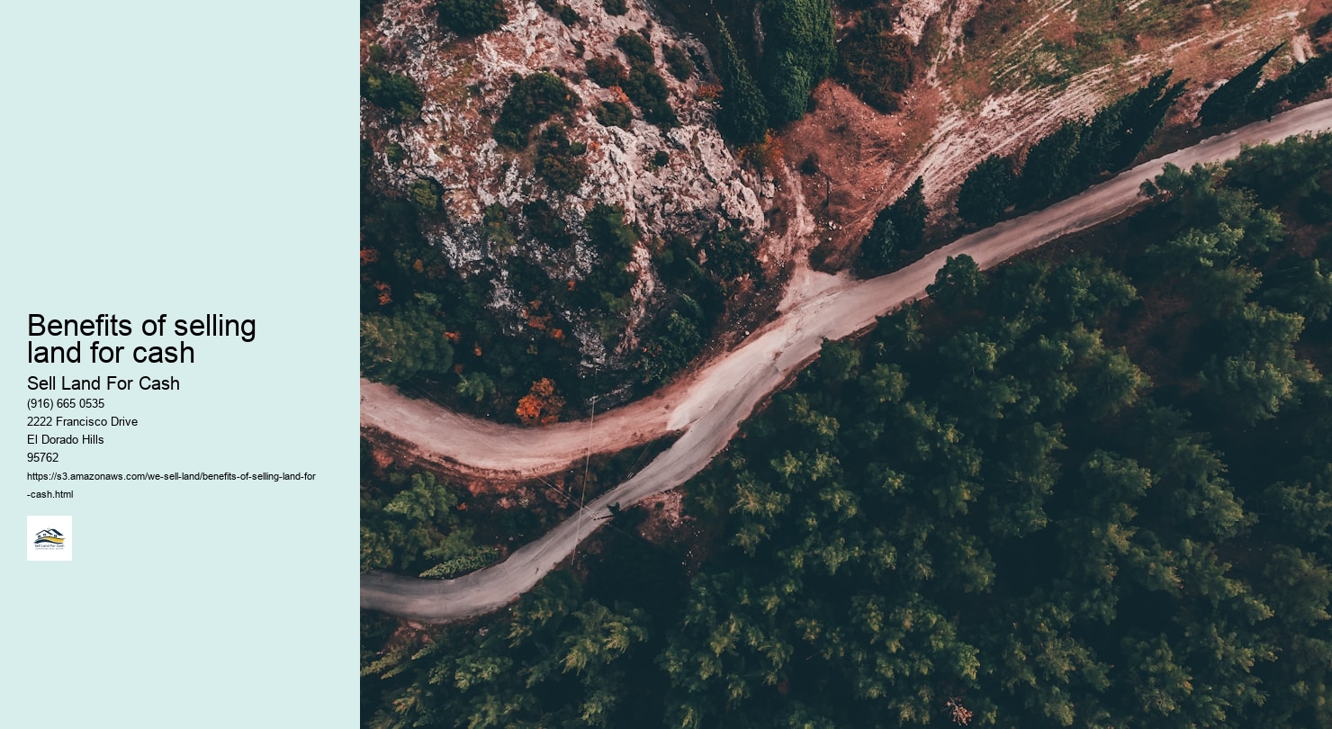 Benefits of selling land for cash