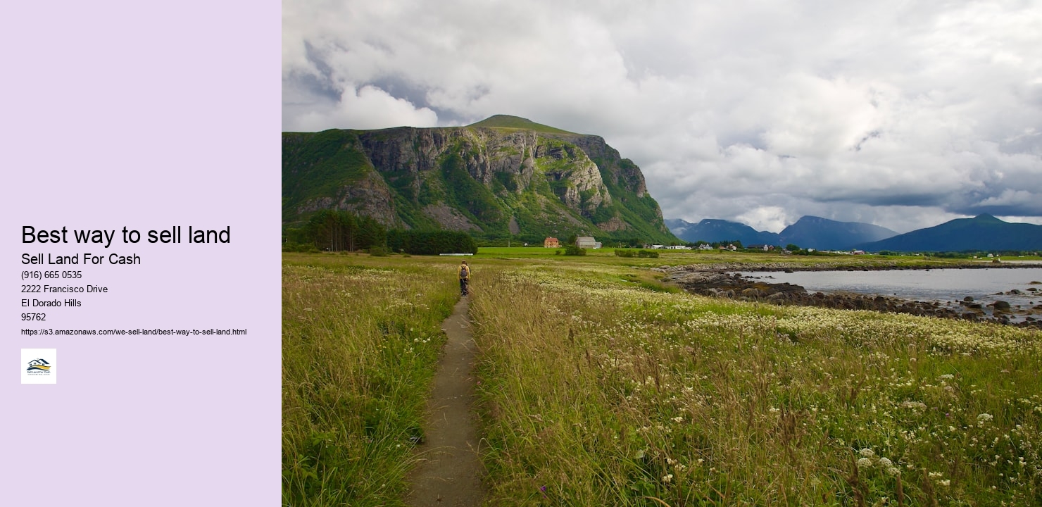 Best way to sell land