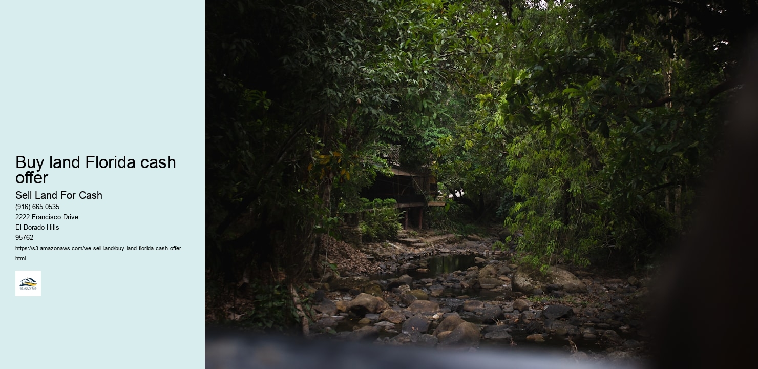 Buy land Florida cash offer