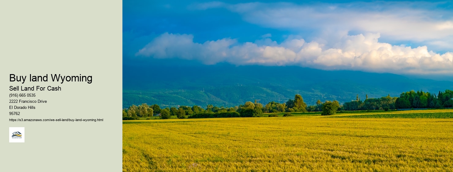 Buy land Wyoming