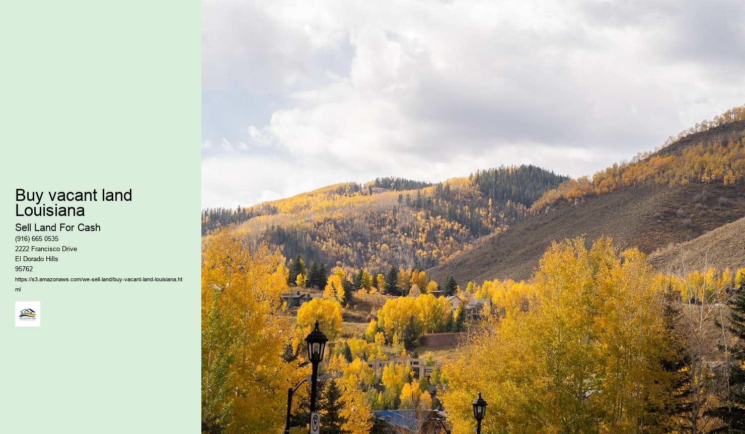 Buy vacant land Louisiana