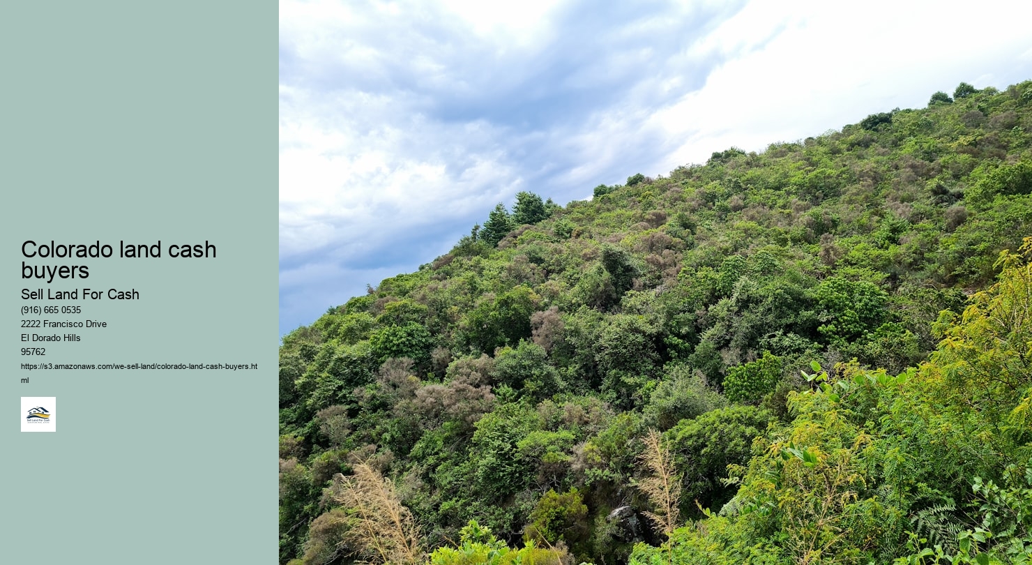 Colorado land cash buyers