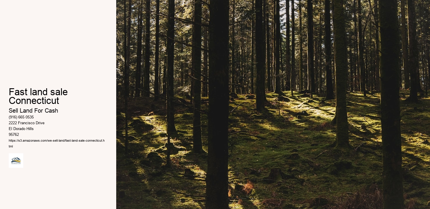 Fast land sale Connecticut